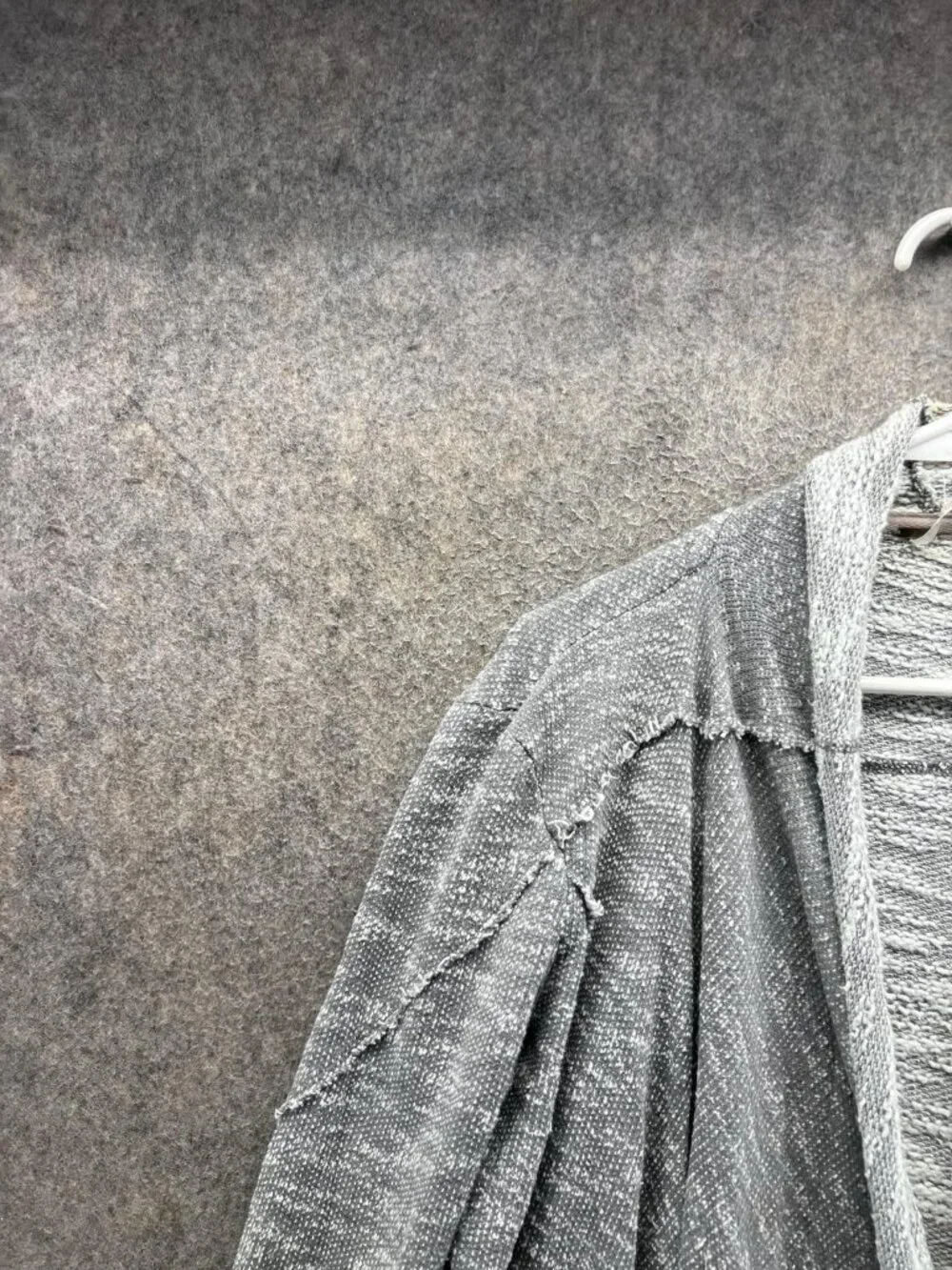 Free People Cardigan Sweater Womens XS Gray V Neck Dolman Sleeve Relaxed Knit